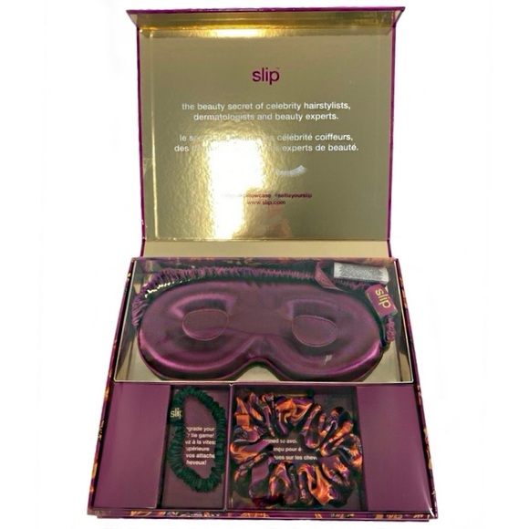Slip VIOLET MOON Contour Sleep Eye Mask Scrunchies Set BEAUTY SLEEPOVER Sold Out - Picture 2 of 6